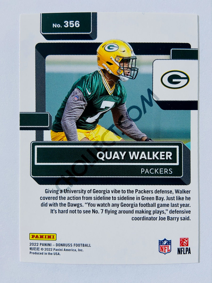 Quay Walker - Green Bay Packers 2022 Panini Donruss Rated Rookie #356