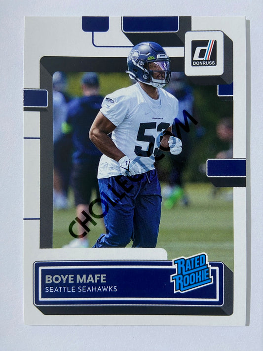 Boye Mafe - Seattle Seahawks 2022 Panini Donruss Rated Rookie #368