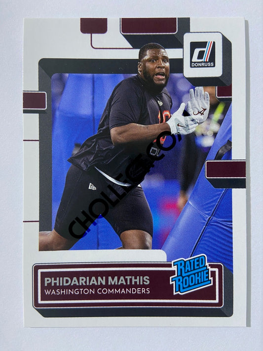 Phidarian Mathis - Washington Commanders 2022 Panini Donruss Rated Rookie #371