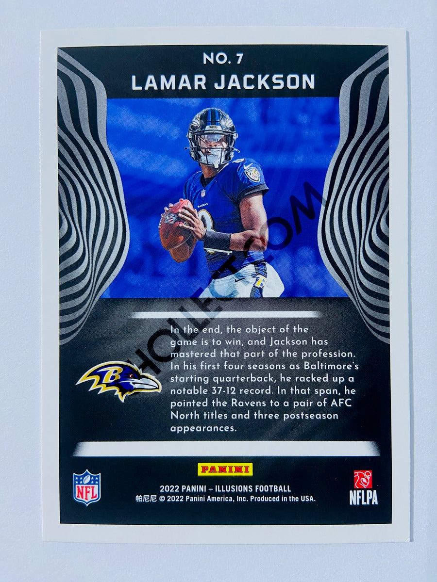 Lamar Jackson - Baltimore Ravens 2022 Panini Illusions #7