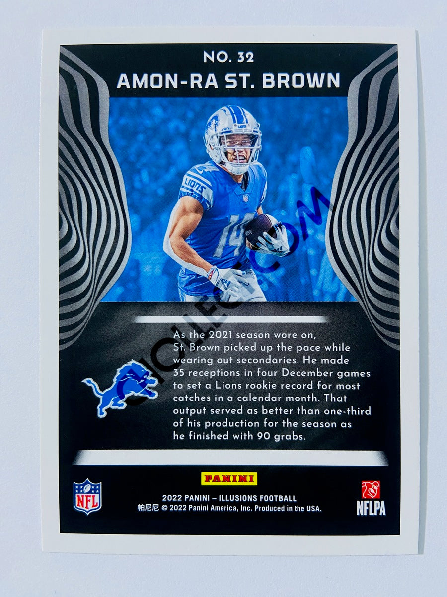 Amon-Ra St. Brown - Detroit Lions 2022 Panini Illusions #32