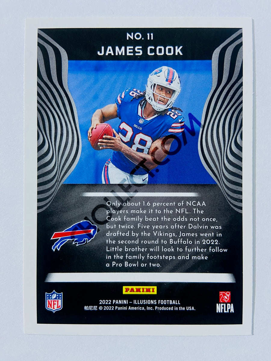 James Cook - Buffalo Bills 2022 Panini Illusions RC Rookie #11