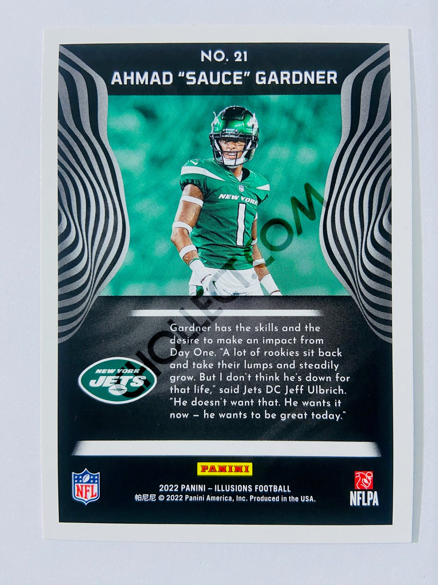 Ahmad "Sauce" Gardner - New York Jets 2022 Panini Illusions RC Rookie #21