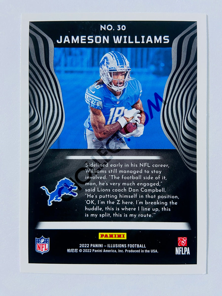 Jameson Williams - Detroit Lions 2022 Panini Illusions RC Rookie #30