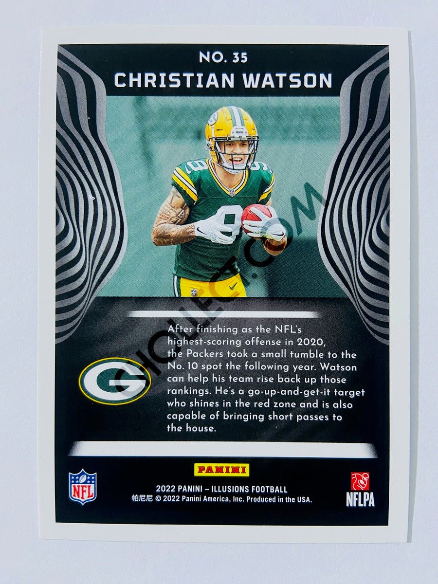 Christian Watson - Green Bay Packers 2022 Panini Illusions RC Rookie #35