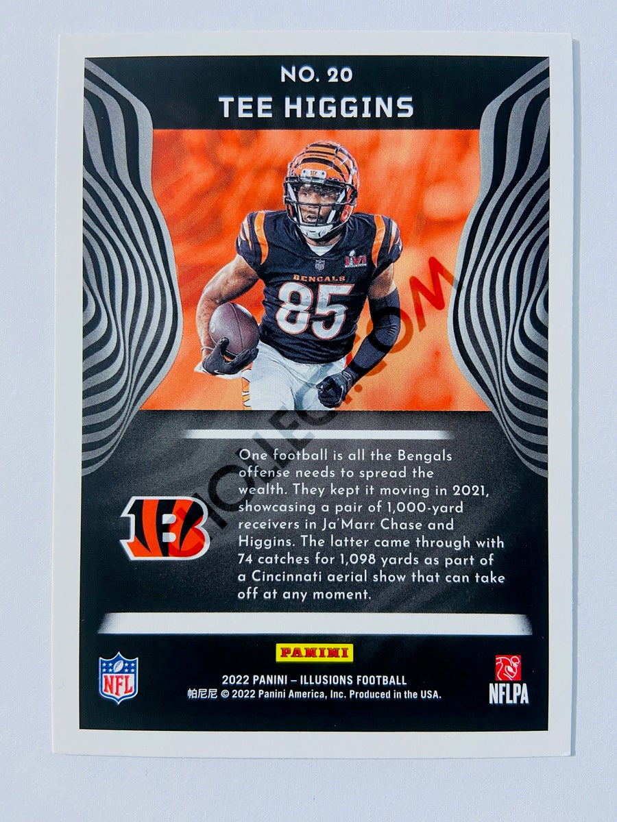 Tee Higgins - Cincinnati Bengals 2022 Panini Illusions Emerald Parallel #20