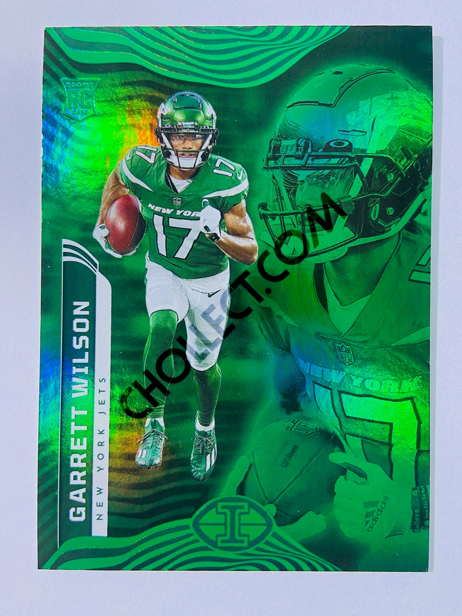 Garrett Wilson - New York Jets 2022 Panini Illusions Emerald Parallel #77