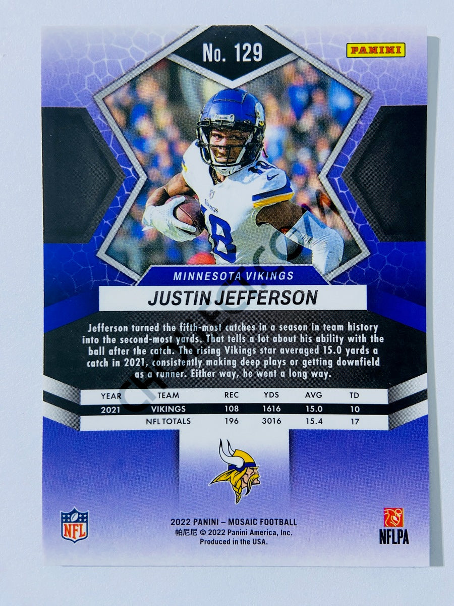 Justin Jefferson - Minnesota Vikings 2022 Panini Mosaic #129