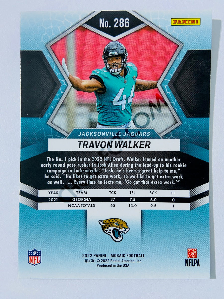 Travon Walker - Jacksonville Jaguars 2022 Panini Mosaic NFL Debut RC Rookie #286