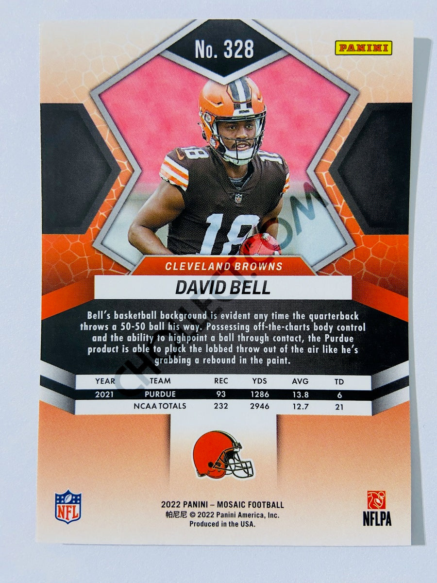 David Bell - Cleveland Browns 2022 Panini Mosaic RC Rookie #328