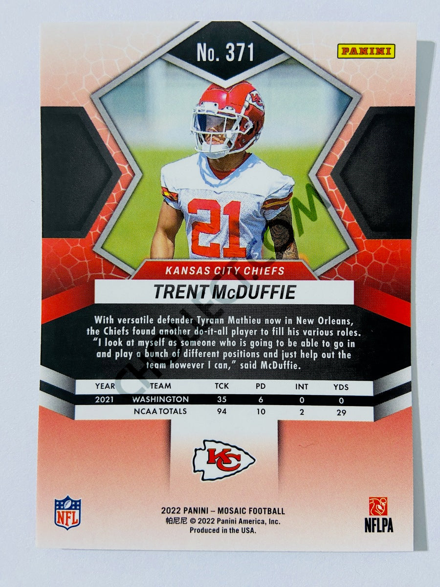 Trent McDuffie - Kansas City Chiefs 2022 Panini Mosaic RC Rookie #371