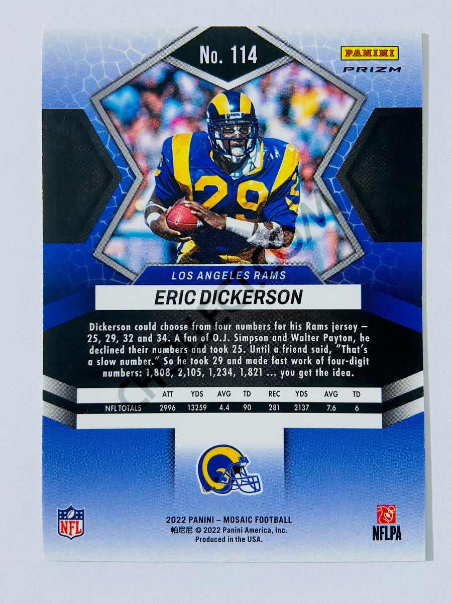 Eric Dickerson - Los Angeles Rams 2022 Panini Mosaic Silver Parallel #114