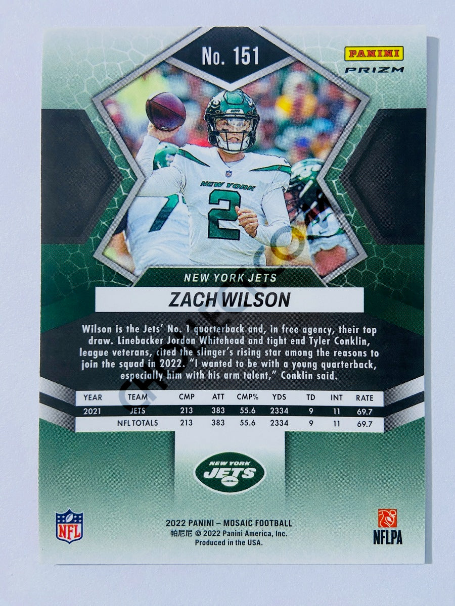 Zach Wilson - New York Jets 2022 Panini Mosaic Pink Camo Parallel #151