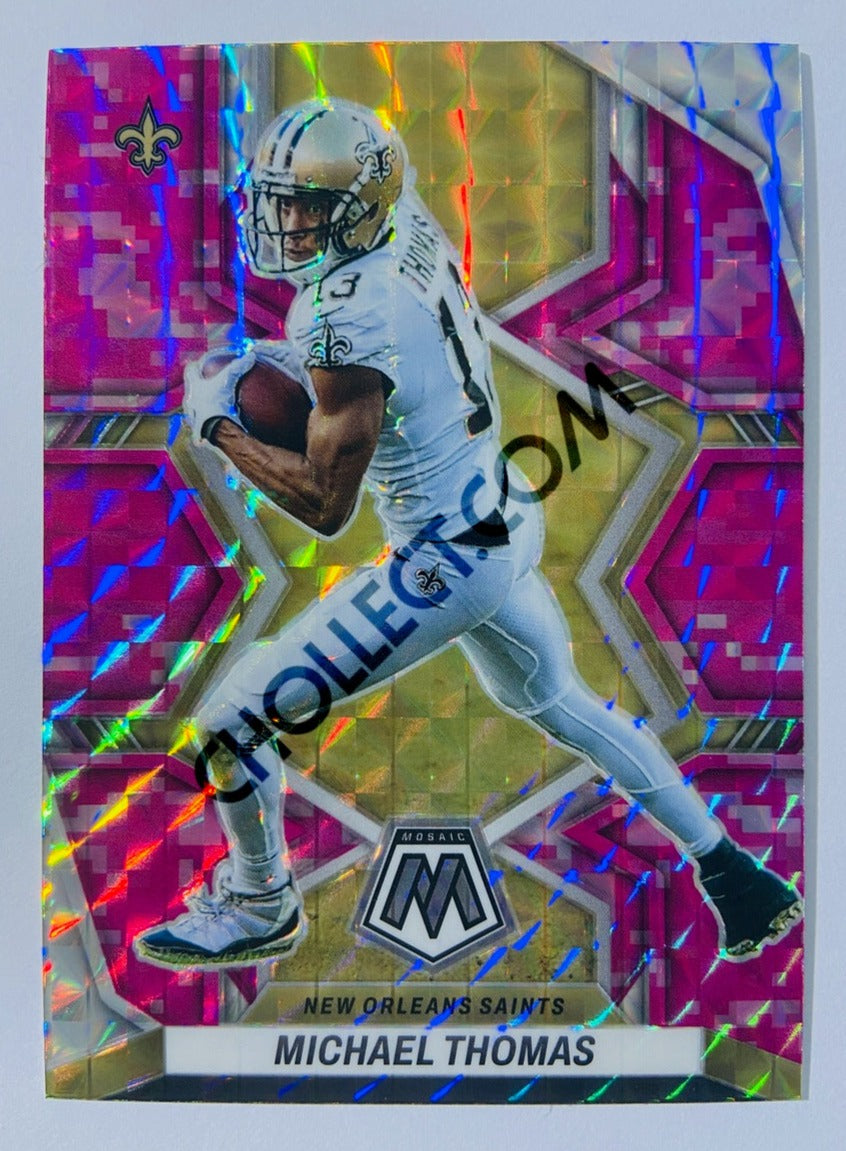 Michael Thomas - New Orleans Saints 2022 Panini Mosaic Pink Camo Parallel #217