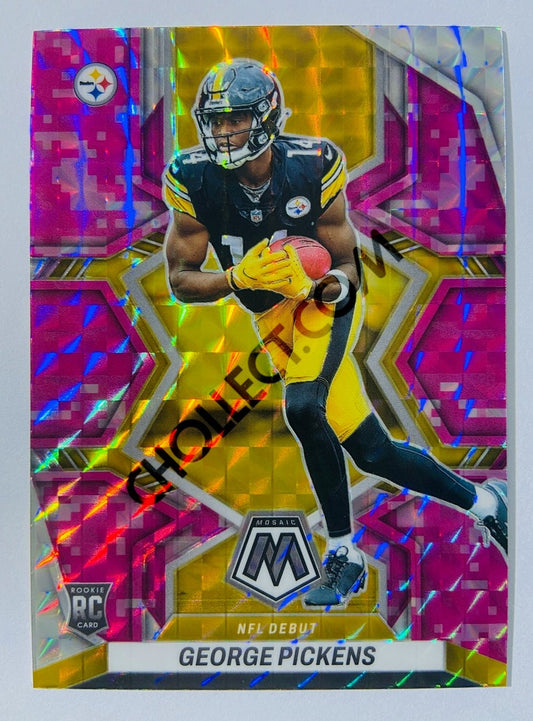 George Pickens - Pittsburgh Steelers 2022 Panini Mosaic Pink Camo Parallel #282