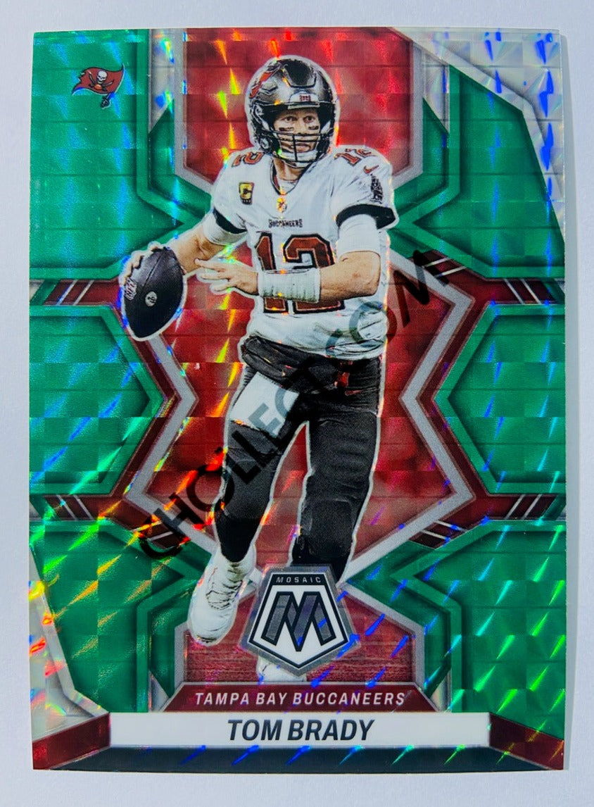 Tom Brady - Tampa Bay Buccaneers 2022 Panini Mosaic Green Prizm Parallel #182