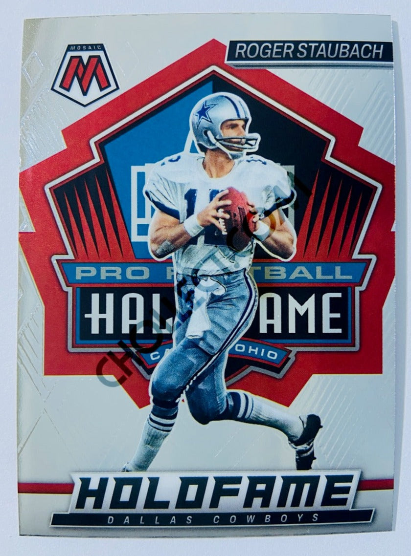 Roger Staubach - Dallas Cowboys 2022 Panini Mosaic HoloFame Insert #HF-14