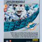 Jaylen Waddle - Miami Dolphins 2022 Panini Mosaic Will to Win Insert Green Prizm Parallel #20