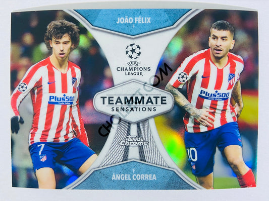 Joao Felix / Angel Correa - Club Atlético de Madrid 2019-20 Topps Chrome UEFA TS-FC