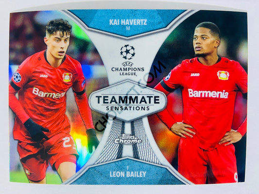 Kai Havertz / Leon Bailey - Bayer 04 Leverkusen 2019-20 Topps Chrome UEFA TS-HB