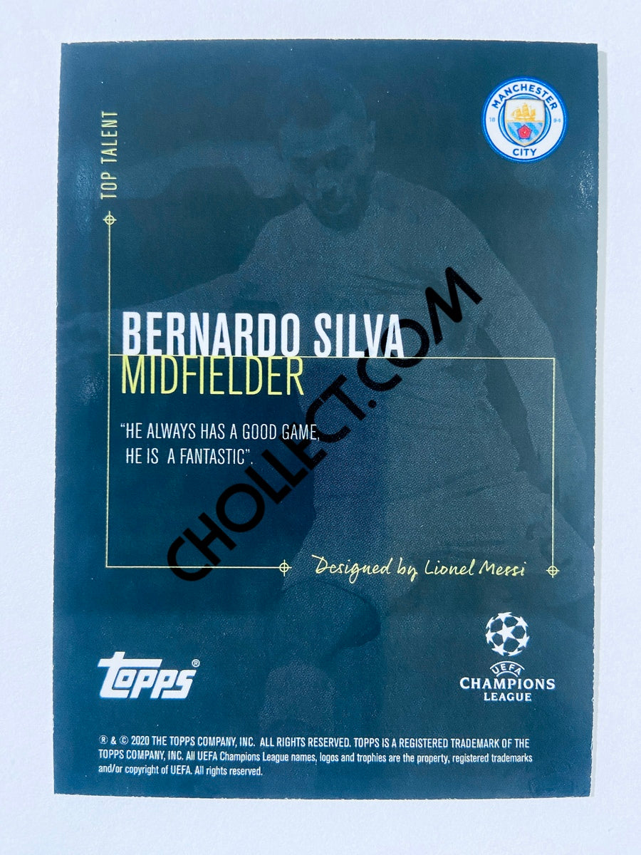 Bernardo Silva - Manchester City 2020 Topps Designed by Messi Top Talent