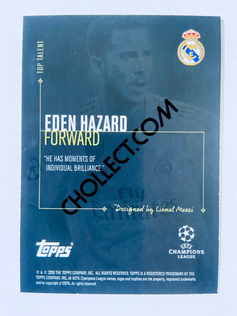 Eden Hazard - Real Madrid 2020 Topps Designed by Messi Top Talent