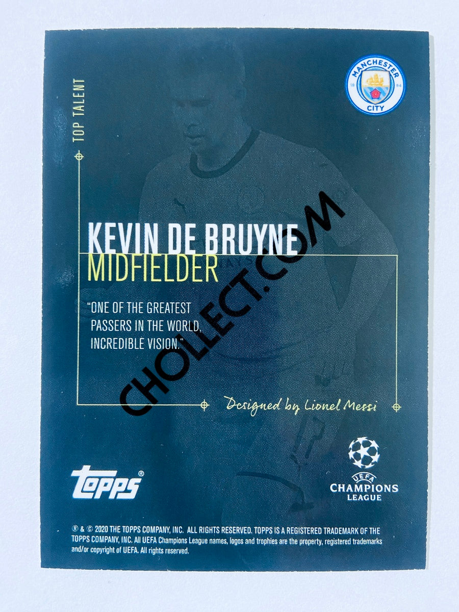 Kevin de Bruyne - Manchester City 2020 Topps Designed by Messi Top Talent