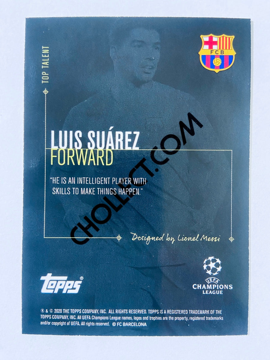 Luis Suarez - FC Barcelona 2020 Topps Designed by Messi Top Talent