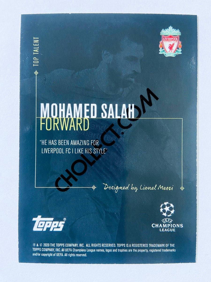 Mohamed Salah - Liverpool FC 2020 Topps Designed by Messi Top Talent