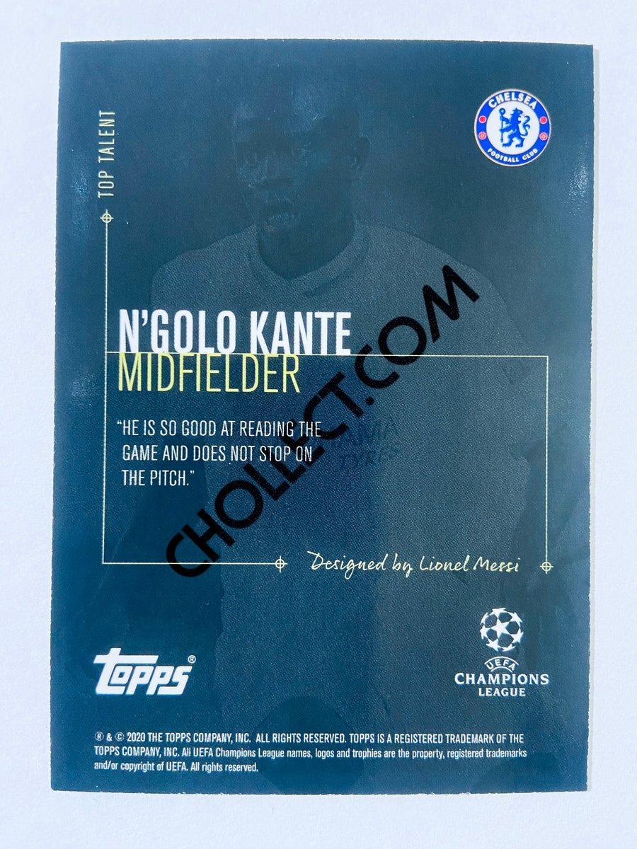 N'Golo Kante - Chelsea FC 2020 Topps Designed by Messi Top Talent