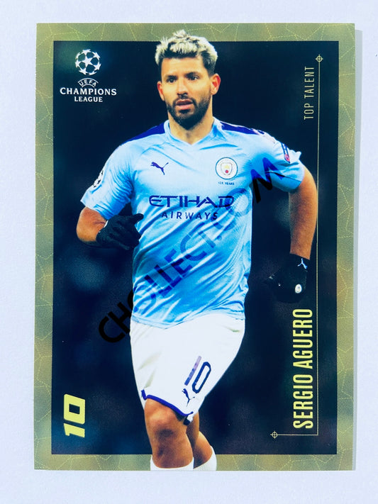 Sergio Aguero - Manchester City 2020 Topps Designed by Messi Top Talent