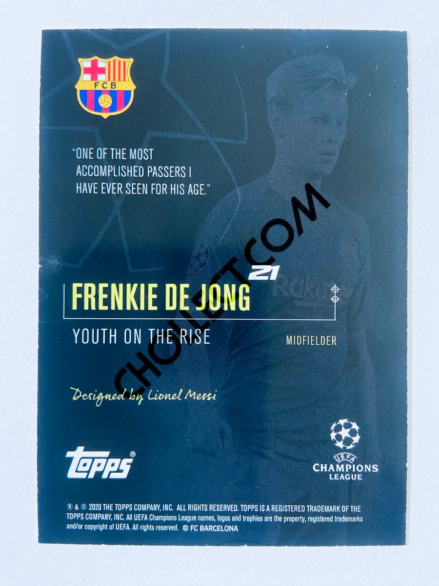 Frenkie de Jong - FC Barcelona 2020 Topps Designed by Messi Youth on the Rise