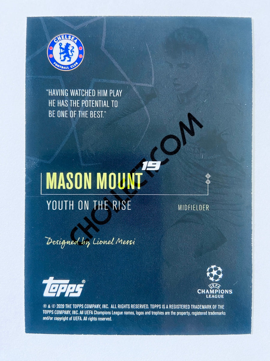 Mason Mount - Chelsea FC 2020 Topps Designed by Messi Youth on the Rise