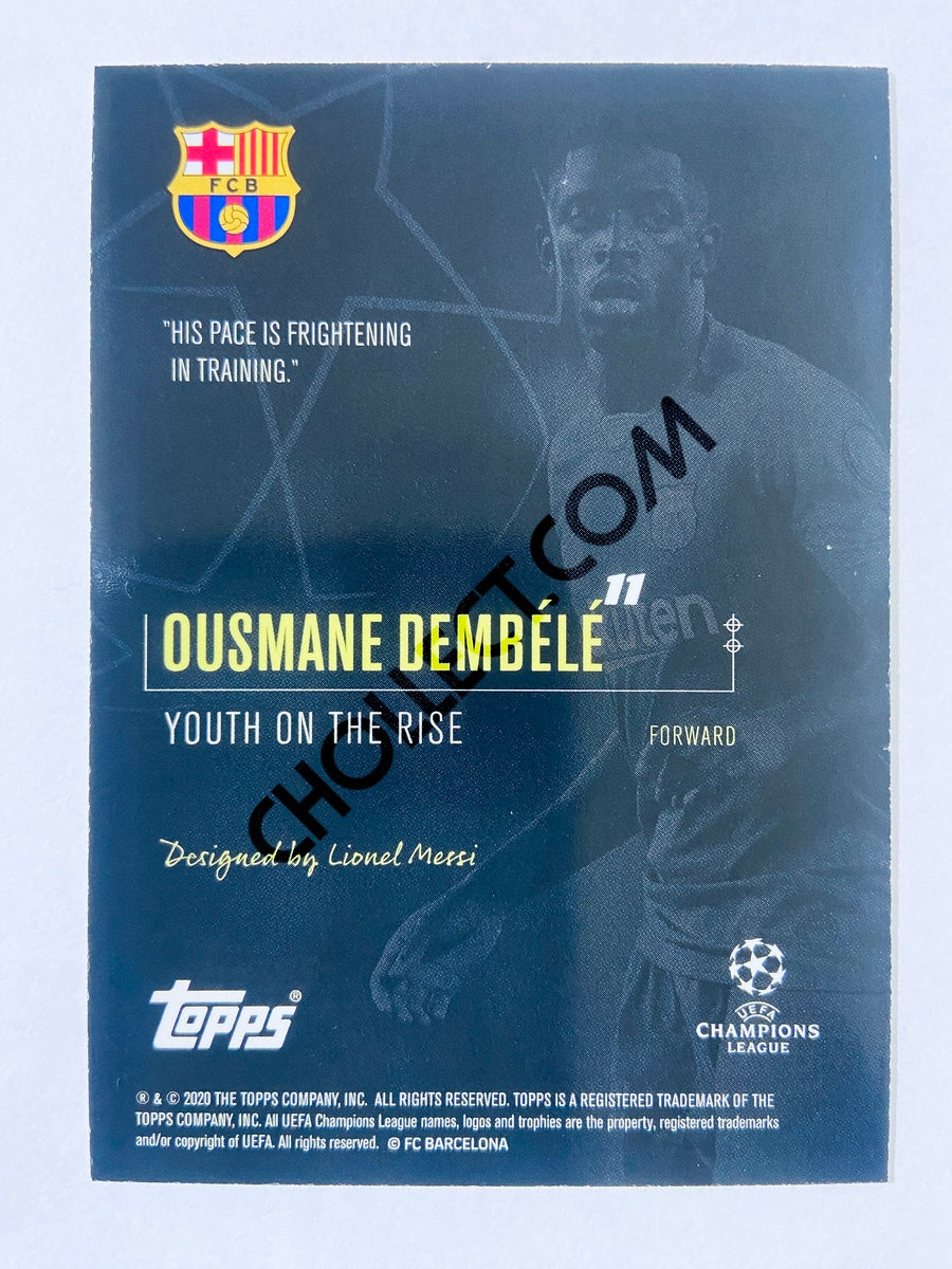 Ousmane Dembele - FC Barcelona 2020 Topps Designed by Messi Youth on the Rise