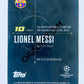 Lionel Messi – FC Barcelona 2020 Topps Designed by Messi Greatest Goals Goal vs. Bayern Munich