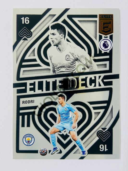 Rodri – Manchester City 2021-22 Panini Donruss Elite Premier League Elite Deck #6