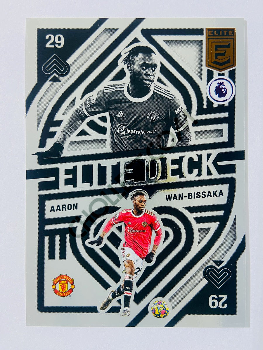 Aaron Wan-Bissaka – Manchester United 2021-22 Panini Donruss Elite Premier League Elite Deck #7