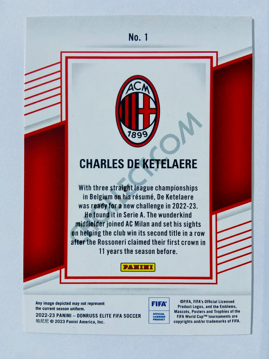 Charles De Ketelaere - AC Milan 2022-23 Panini Donruss Elite FIFA #1