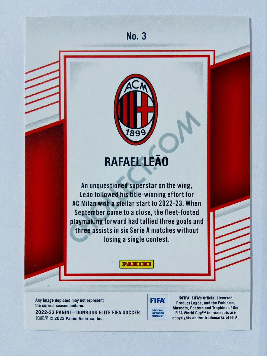 Rafael Leao - AC Milan 2022-23 Panini Donruss Elite FIFA #3 –