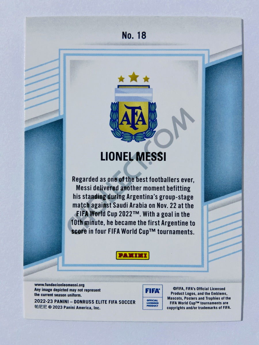 Lionel Messi - Argentina 2022-23 Panini Donruss Elite FIFA #18