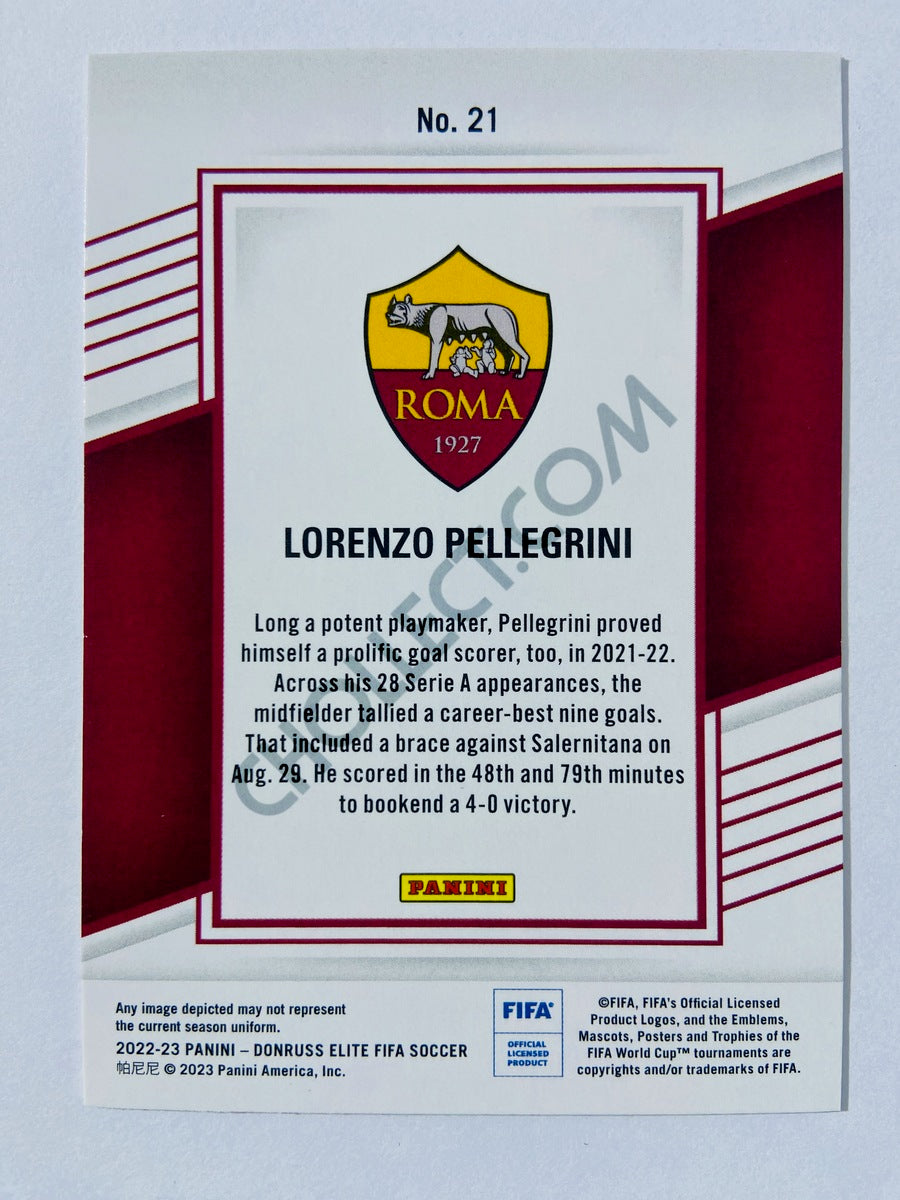 Lorenzo Pellegrini - AS Roma 2022-23 Panini Donruss Elite FIFA #21