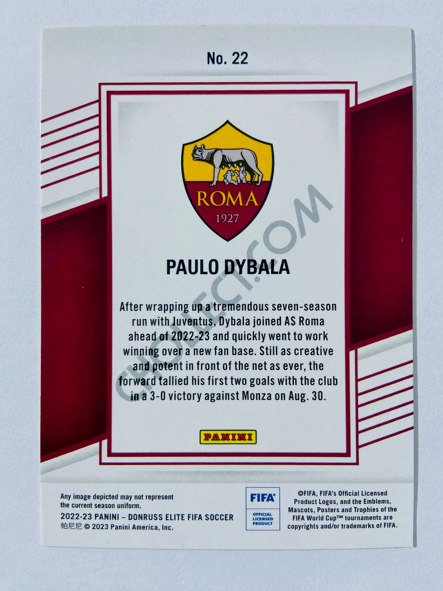 Paulo Dybala - AS Roma 2022-23 Panini Donruss Elite FIFA #22