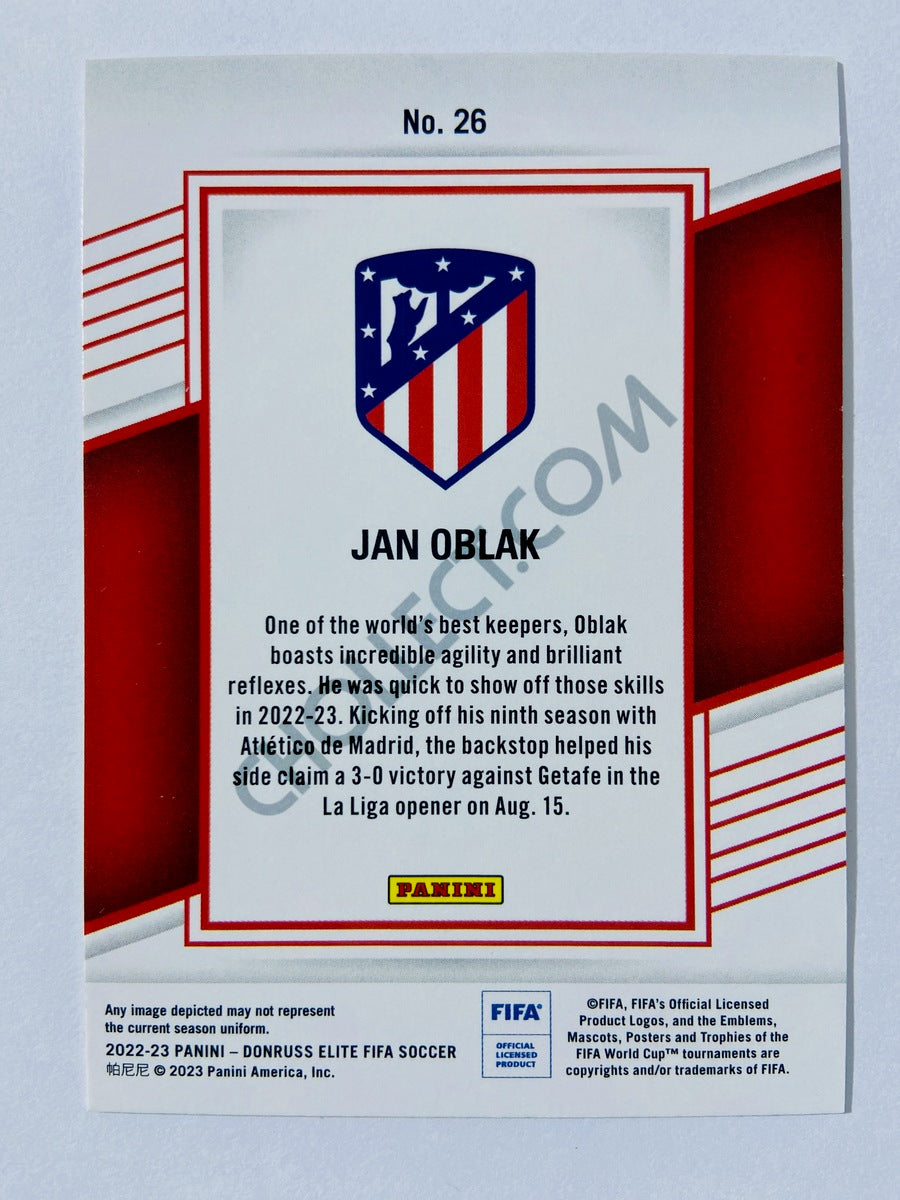 Jan Oblak - Atletico de Madrid 2022-23 Panini Donruss Elite FIFA #26