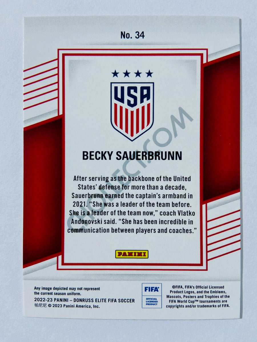 Becky Sauerbrunn - United States 2022-23 Panini Donruss Elite FIFA #34