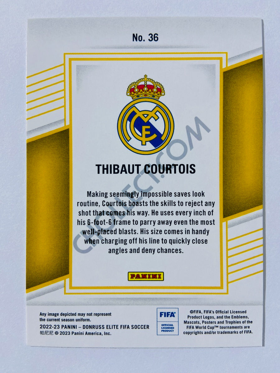 Thibaut Courtois - Real Madrid 2022-23 Panini Donruss Elite FIFA #36