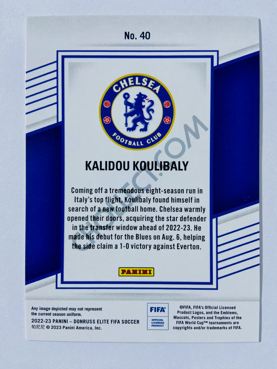 Kalidou Koulibaly - Chelsea FC 2022-23 Panini Donruss Elite FIFA #40