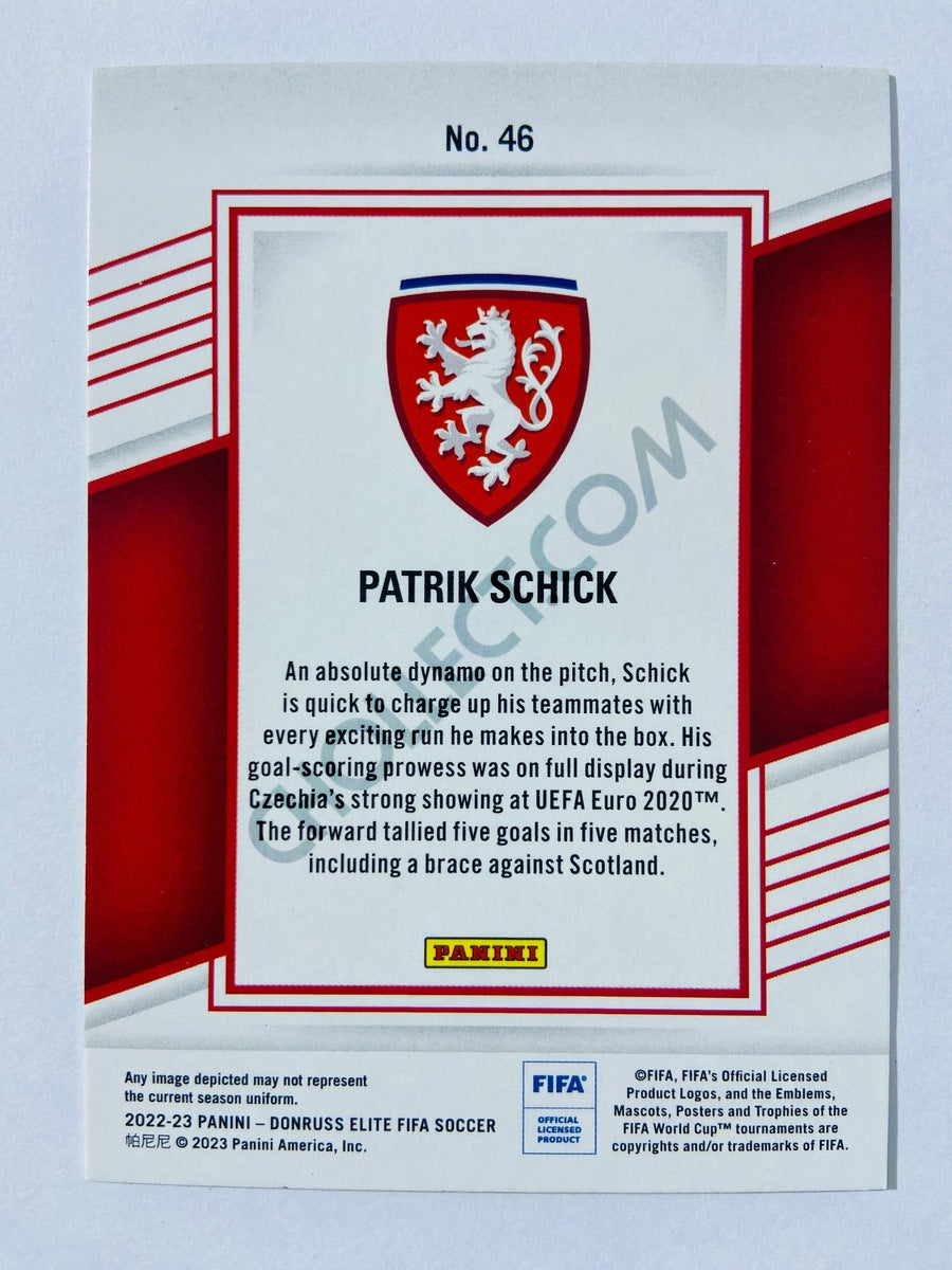 Patrik Schick - Czechia 2022-23 Panini Donruss Elite FIFA #46