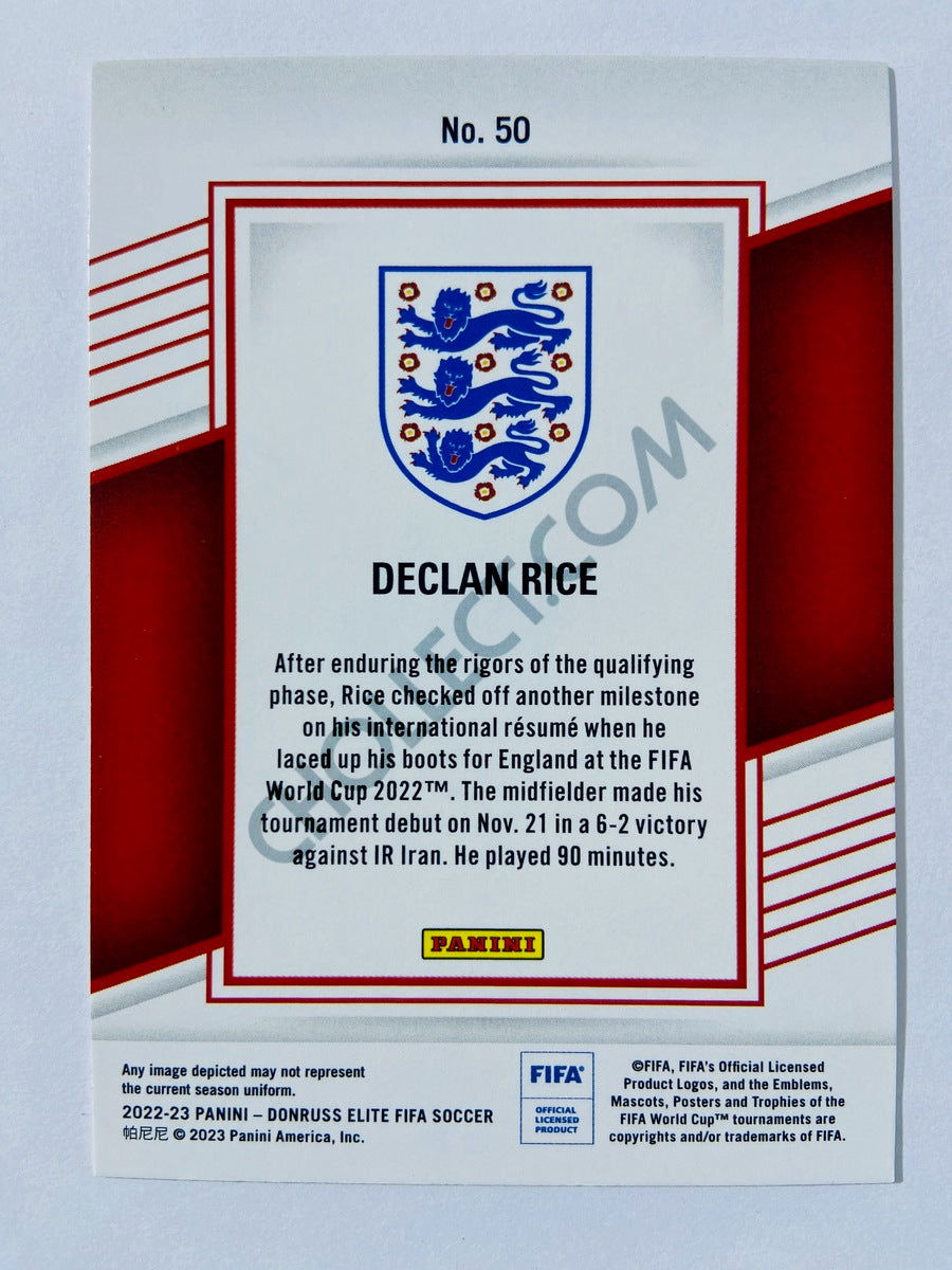 Declan Rice - England 2022-23 Panini Donruss Elite FIFA #50