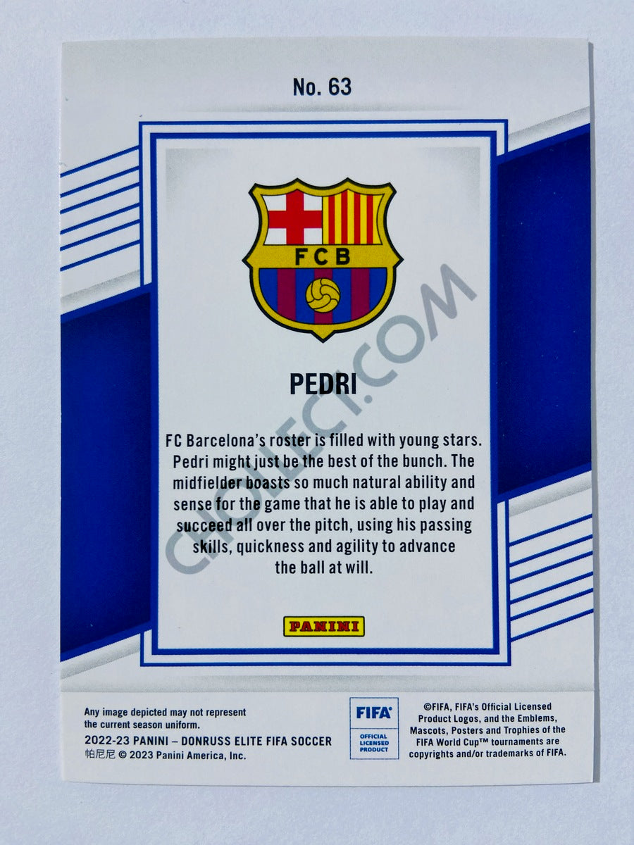 Pedri - FC Barcelona 2022-23 Panini Donruss Elite FIFA #63