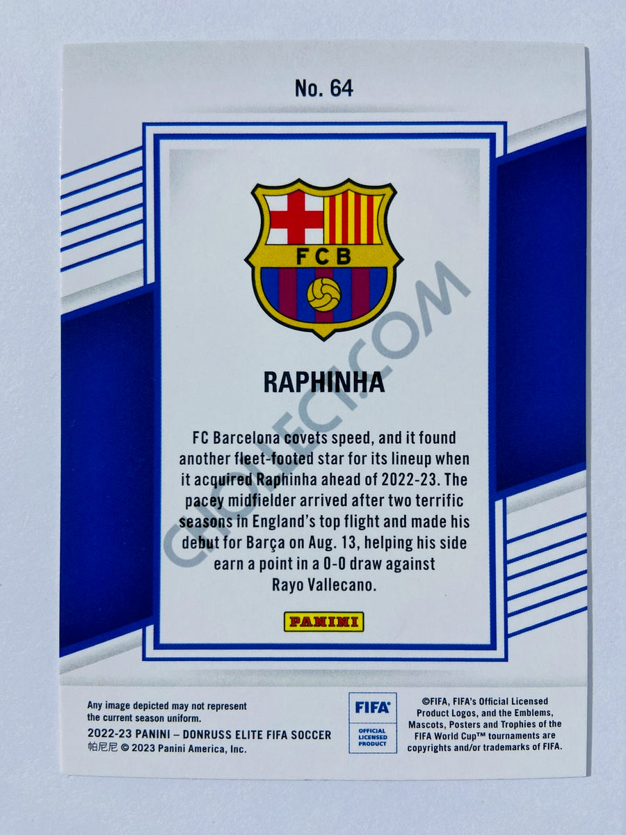 Raphinha - FC Barcelona 2022-23 Panini Donruss Elite FIFA #64